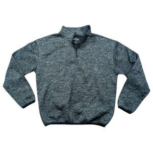Jackson Hole Outerwear 1/4 Zip Sweatshirt Gray Charcoal Size Large Hiking